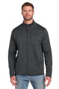 Man wearing a dark gray fleece jacket on a white background embroidered The North Face® Skyline Full-Zip Fleece Jacket