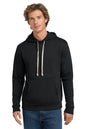 Man wearing a maroon hoodie on a white background. Next Level Apparel® Adult Santa Barbara Pullover Hoodie, Embroidered