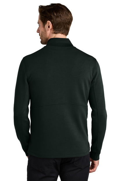 Man wearing a black long-sleeve shirt on a white background OGIO® Transcend Full-Zip, Embroidered