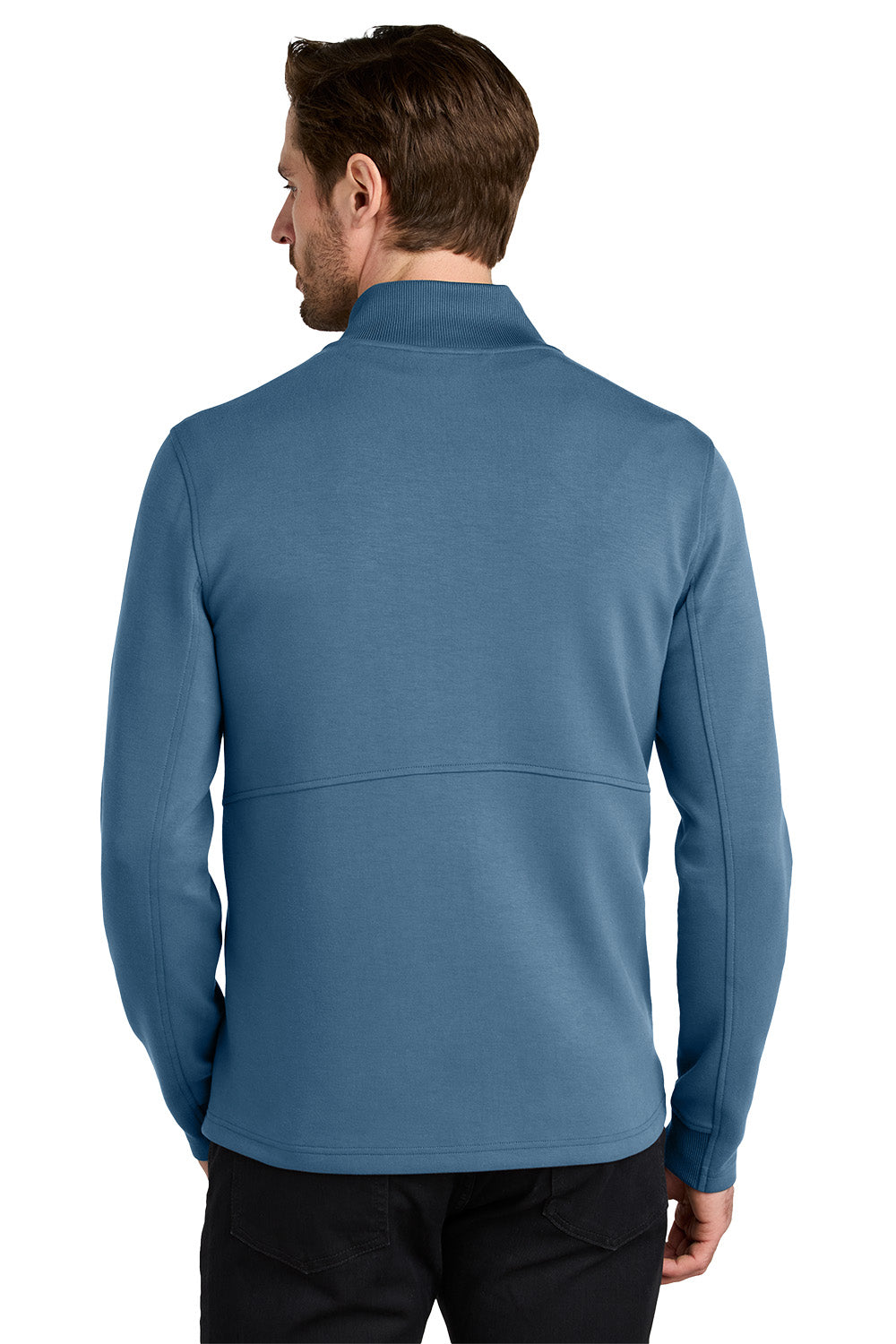 Man wearing a blue pullover with a white background OGIO® Transcend Full-Zip, Embroidered