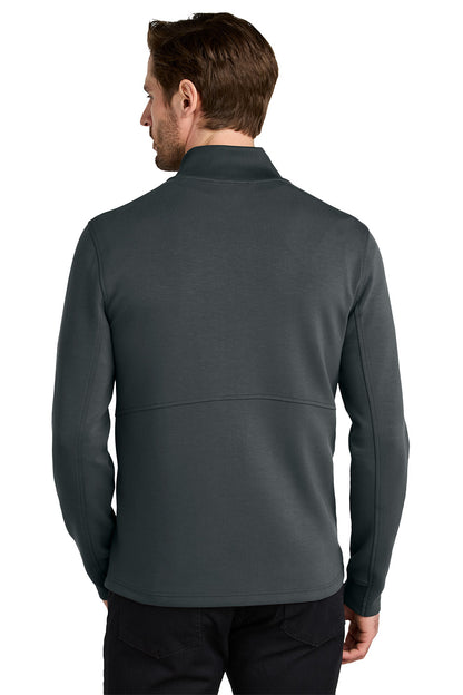 Man wearing a gray pullover with a white background OGIO® Transcend Full-Zip, Embroidered