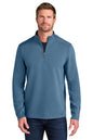 Man wearing a blue pullover with a quarter zip on a white background OGIO® Transcend 1/4-Zip, Embroidered