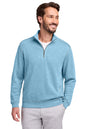 Man wearing a light blue quarter-zip sweater on a white background, Tommy Bahama® Tobago Bay 1/2-Zip, Embroidered