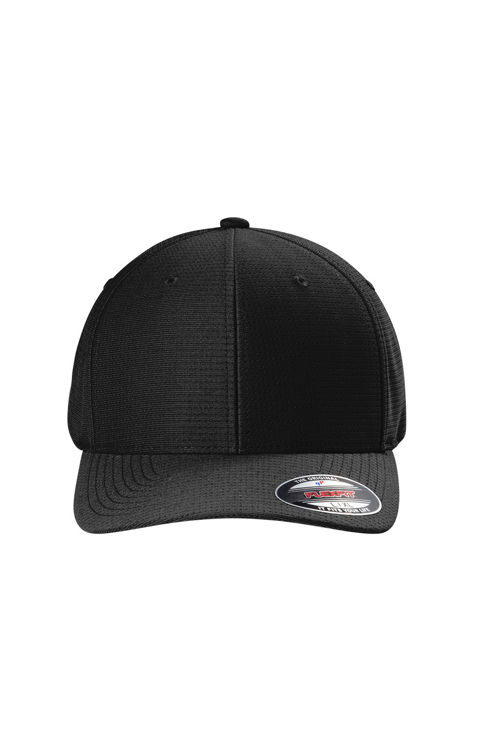 Black cap with a brand logo on a white background TravisMathew Rad Flexback Cap, Embroidered