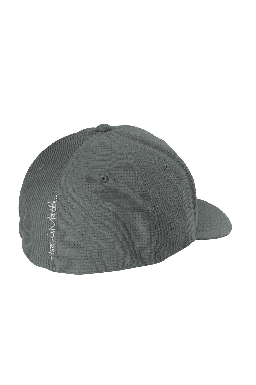 Gray cap with a brand logo on a white background TravisMathew Rad Flexback Cap, Embroidered