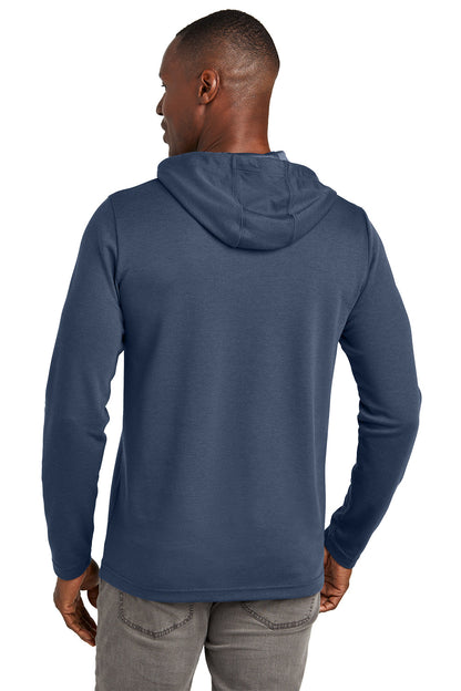 Man wearing a blue hoodie from behind on a white background TravisMathew Coveside Hoodie, Embroidered