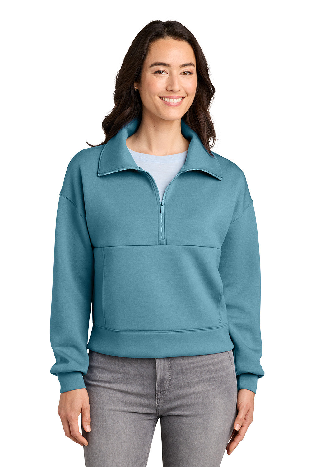 TravisMathew Women’s Momentum Shift 1/2-Zip, Embroidered