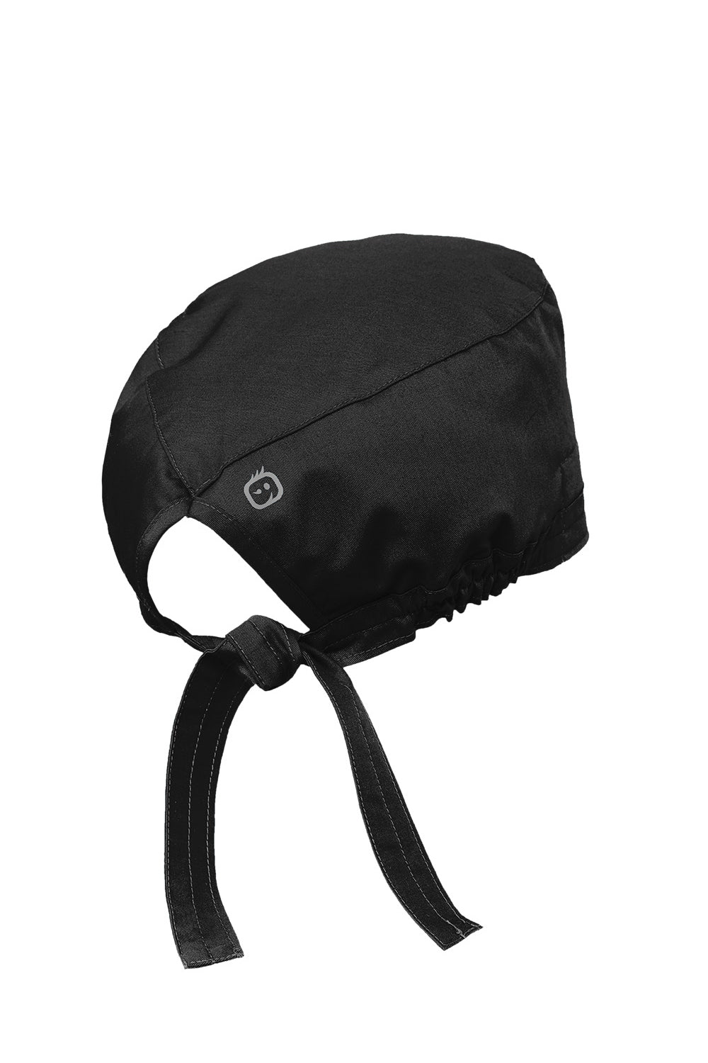 Black bonnet with a tie on a white background Wink® WorkFlex Scrub Cap, Embroidered