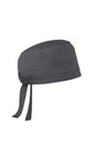 Dark gray scrub cap with a tie on a white background Wink® WorkFlex Scrub Cap, Embroidered