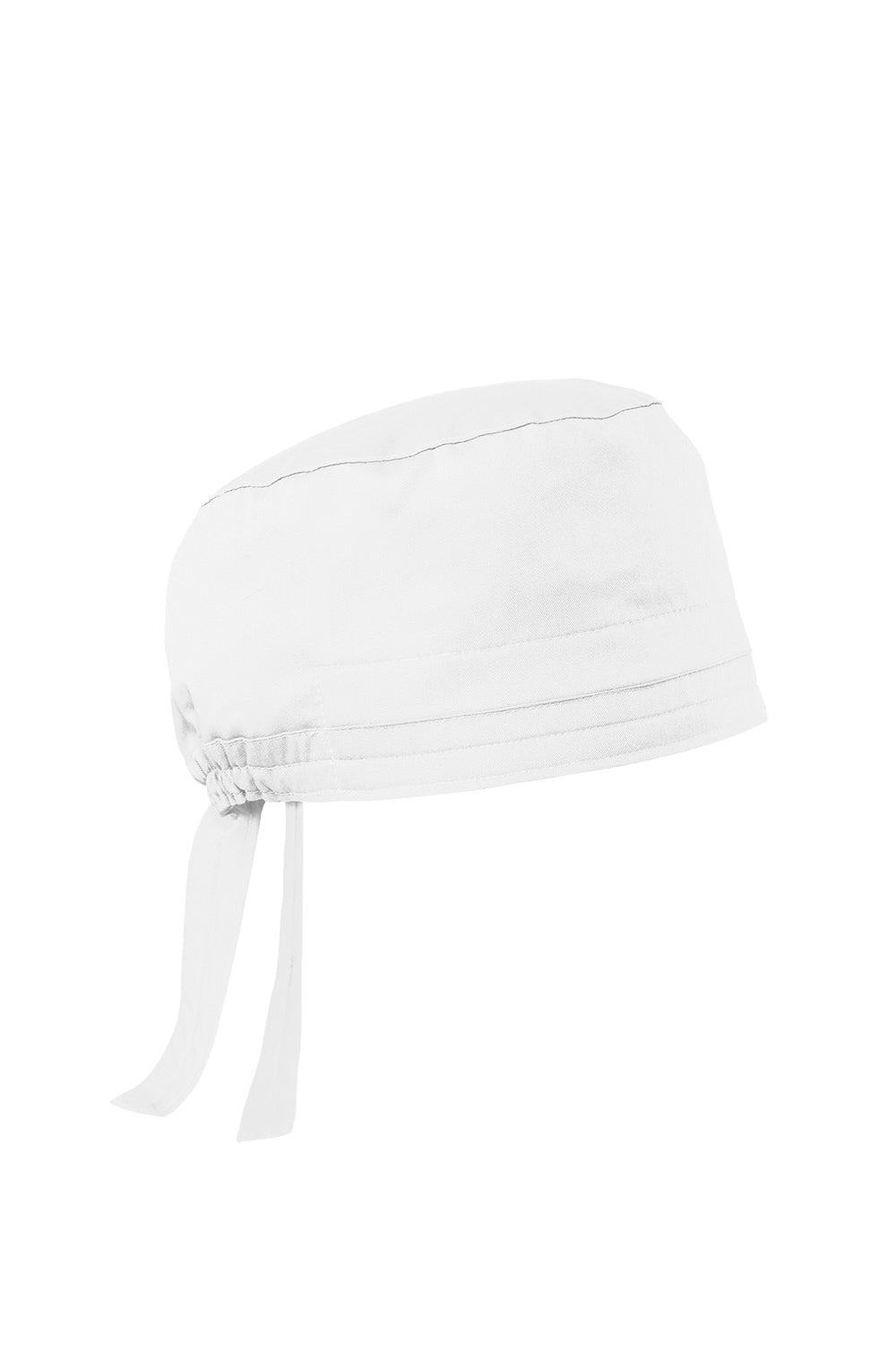 White headscarf with a tie on a white background Wink® WorkFlex Scrub Cap, Embroidered