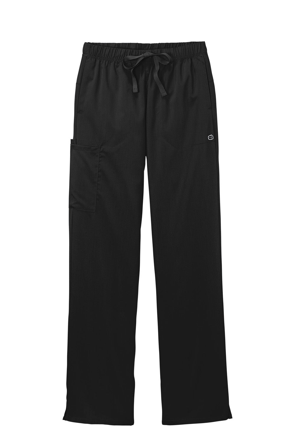 Black pants with a drawstring on a white background Wink® Women’s Premier Flex Cargo Pant