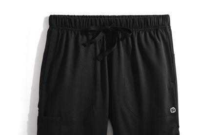 Black pants with a drawstring on a white background Wink® Women’s Premier Flex Cargo Pant