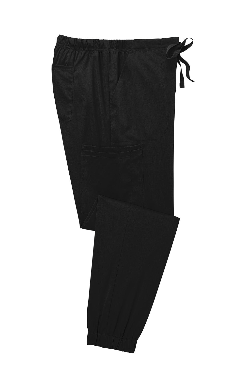 Black drawstring pants on a white background Wink® Women’s Premier Flex Cargo Pant jogger