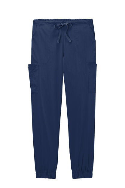 Blue jogger pants on a white background Wink® Women’s Premier Flex Cargo Pant jogger