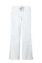 White pants with a drawstring on a white background Wink® Women’s WorkFlex Flare Leg Pant