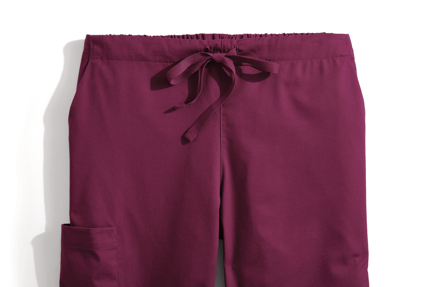 Maroon pants with a drawstring on a white background Wink® Women’s WorkFlex Flare Leg Pant