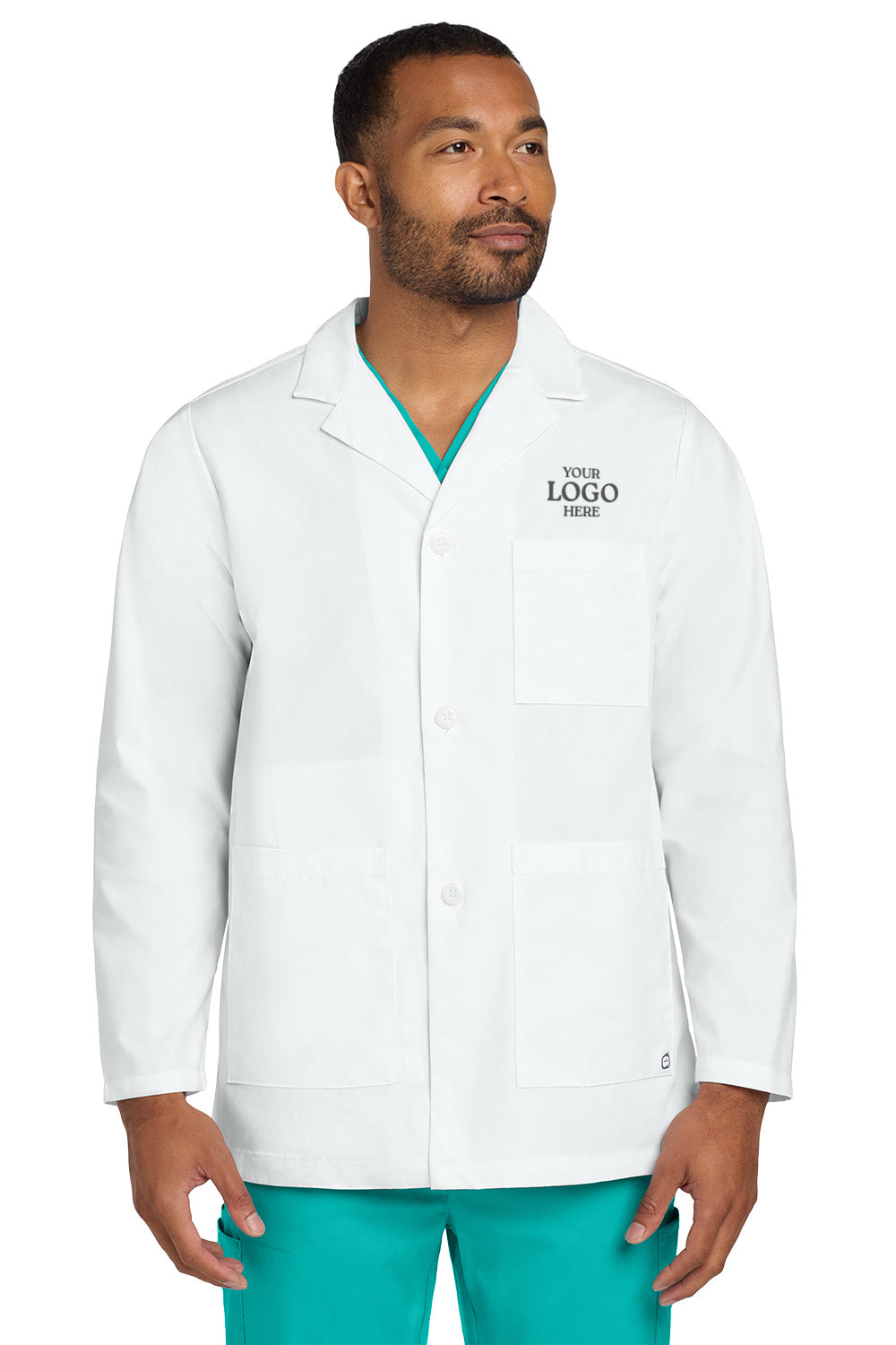 Wink® Men's Consultation Lab Coat, Embroidered