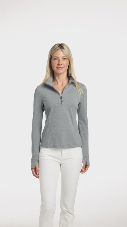 TravisMathew Women’s Onward 1/2-Zip, Embroidered