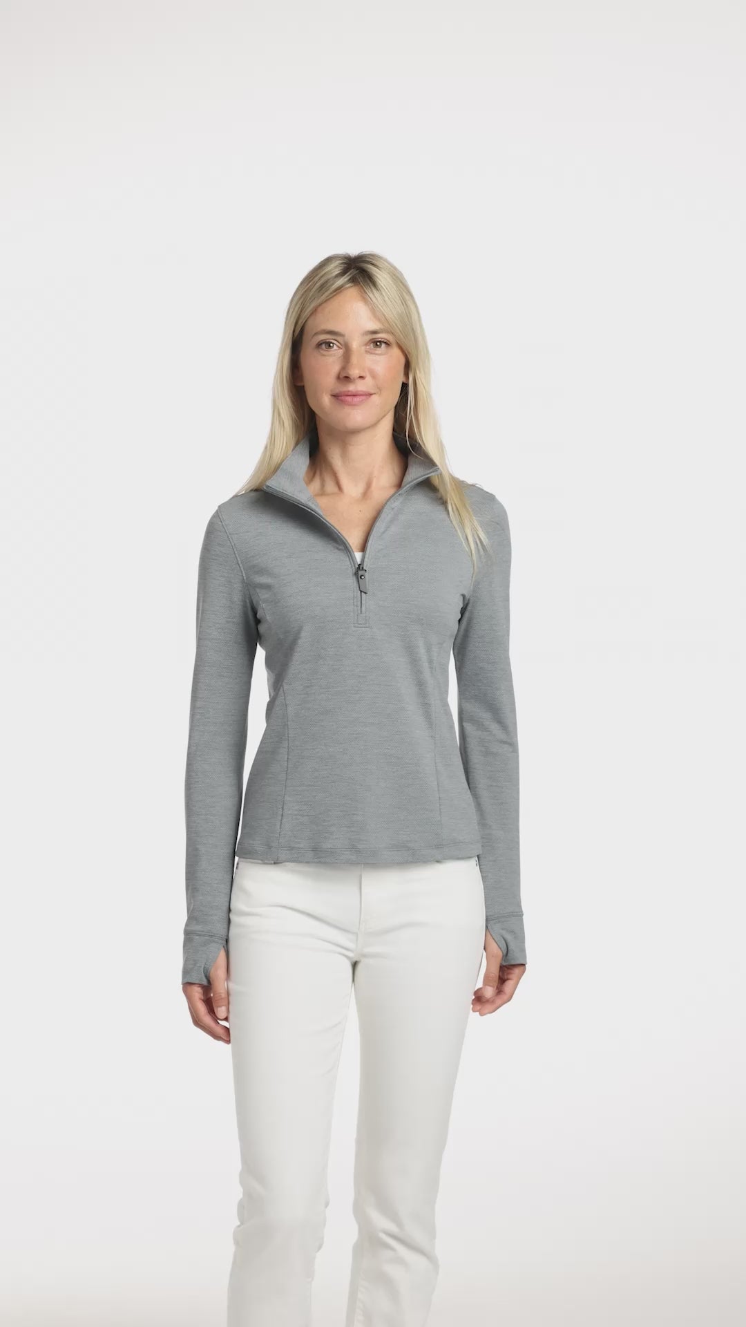 TravisMathew Women’s Onward 1/2-Zip, Embroidered
