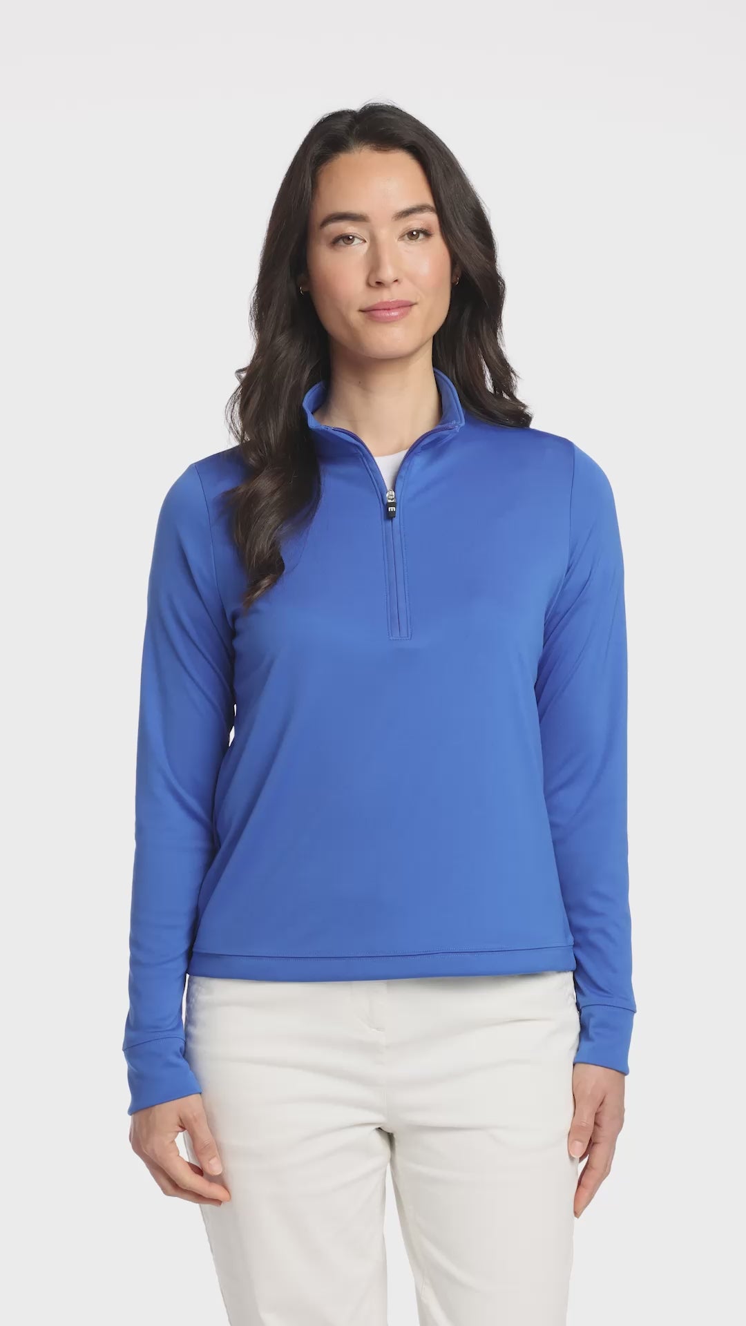 TravisMathew Women's Coto Performance 1/2-Zip, Embroidered