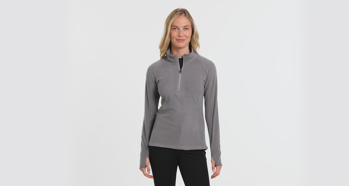 Port Authority® Women's Microfleece 1/2-Zip Pullover, Embroidered