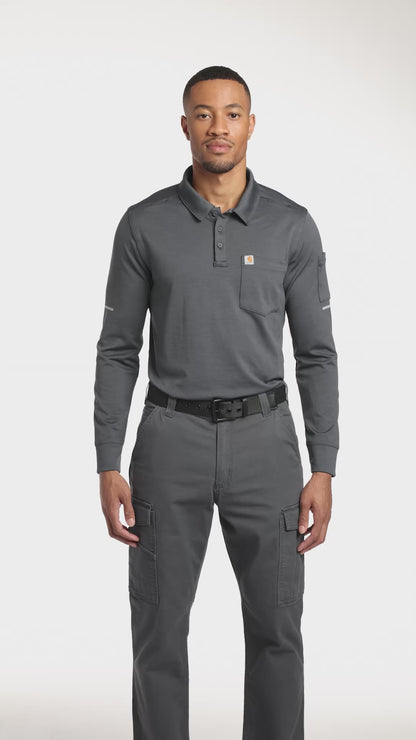 Carhartt® FLD & RSCU Long Sleeve Polo, Embroidered