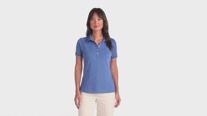 Brooks Brothers® Women’s Pima Cotton Pique Polo, Embroidered