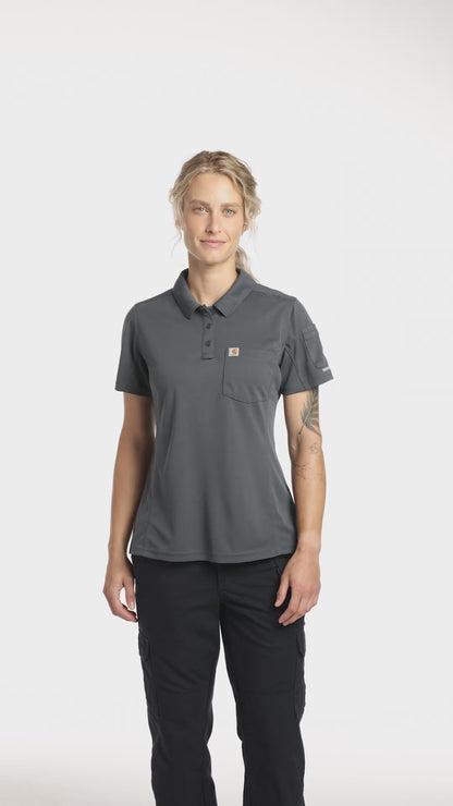 Carhartt® Women’s FLD & RSCU Polo, Embroidered